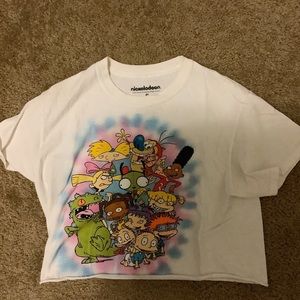 Nickelodeon 90’s tv shows cropped T-shirt